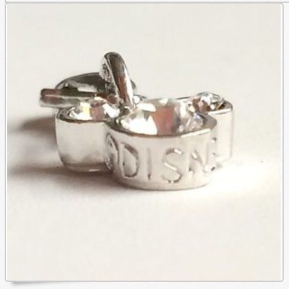 Disney Austrian Crystal Mickey Mouse Ears Charm Vintage Disneyana Signed Silver - Picture 6 of 9